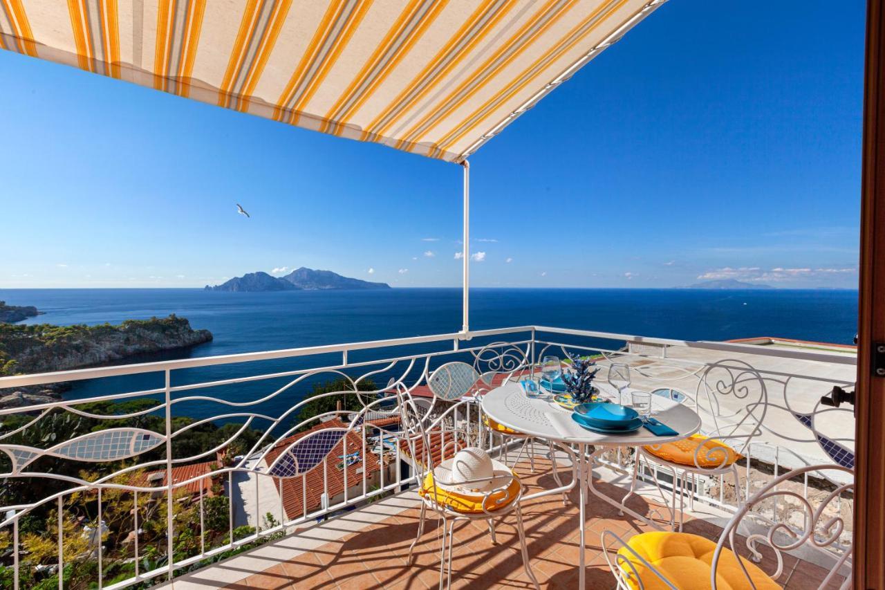 Il Sogno Di Lina Sorrento Coast Capri View Villa Massa Lubrense Exterior photo