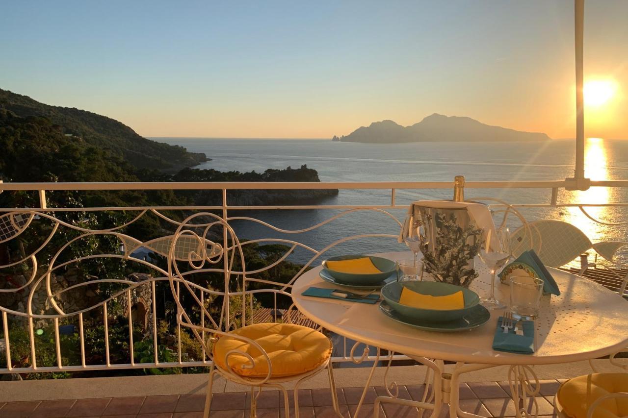 Il Sogno Di Lina Sorrento Coast Capri View Villa Massa Lubrense Exterior photo